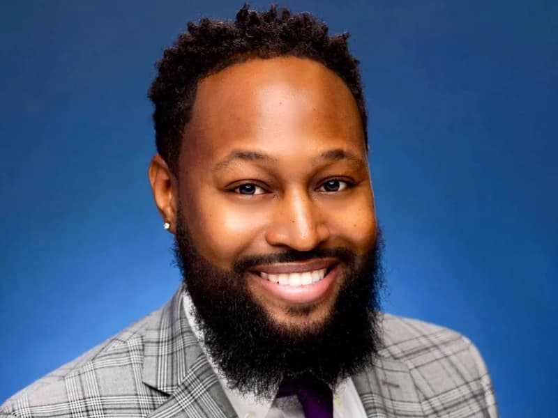 Photo of Kieran Blanks smiling